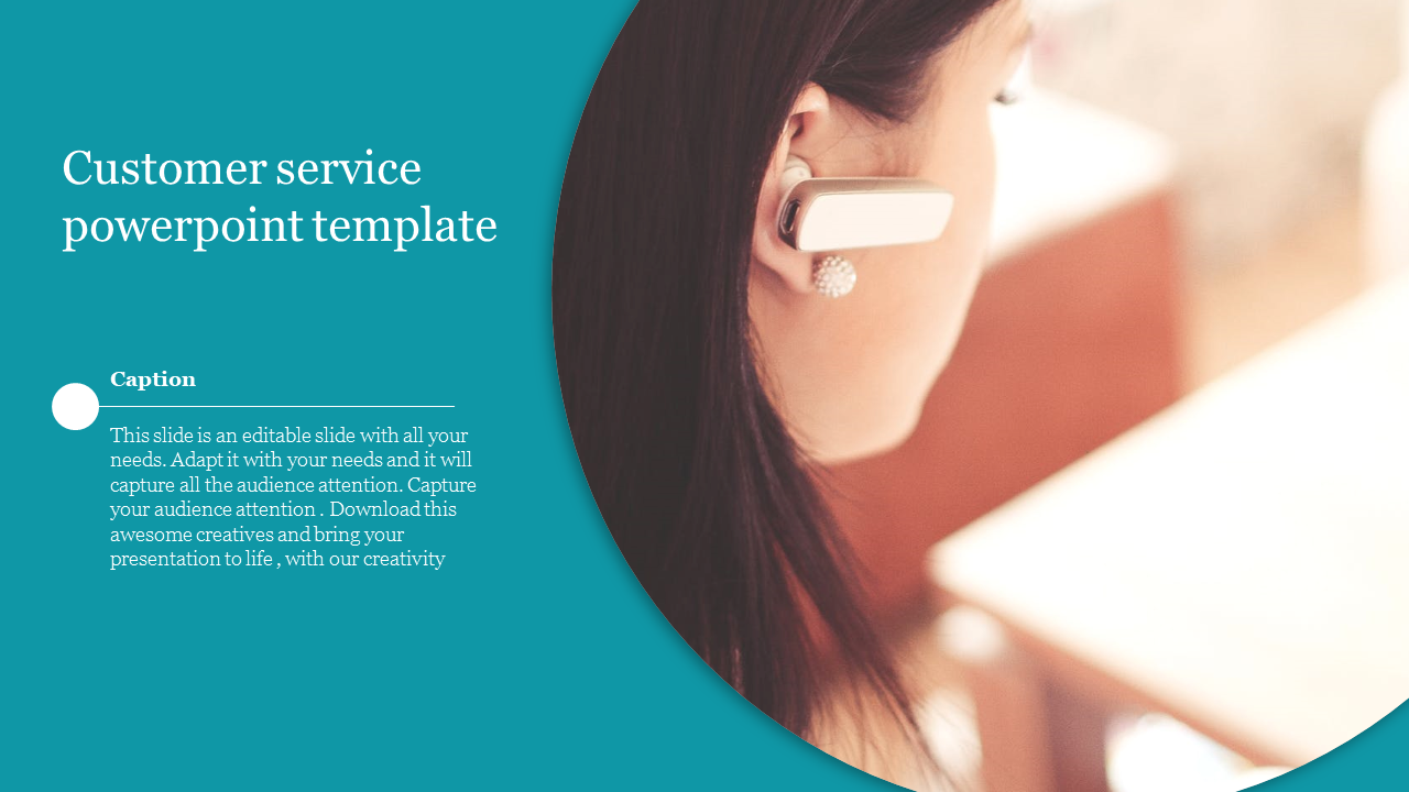 Attractive Customer Service PowerPoint Template PPT